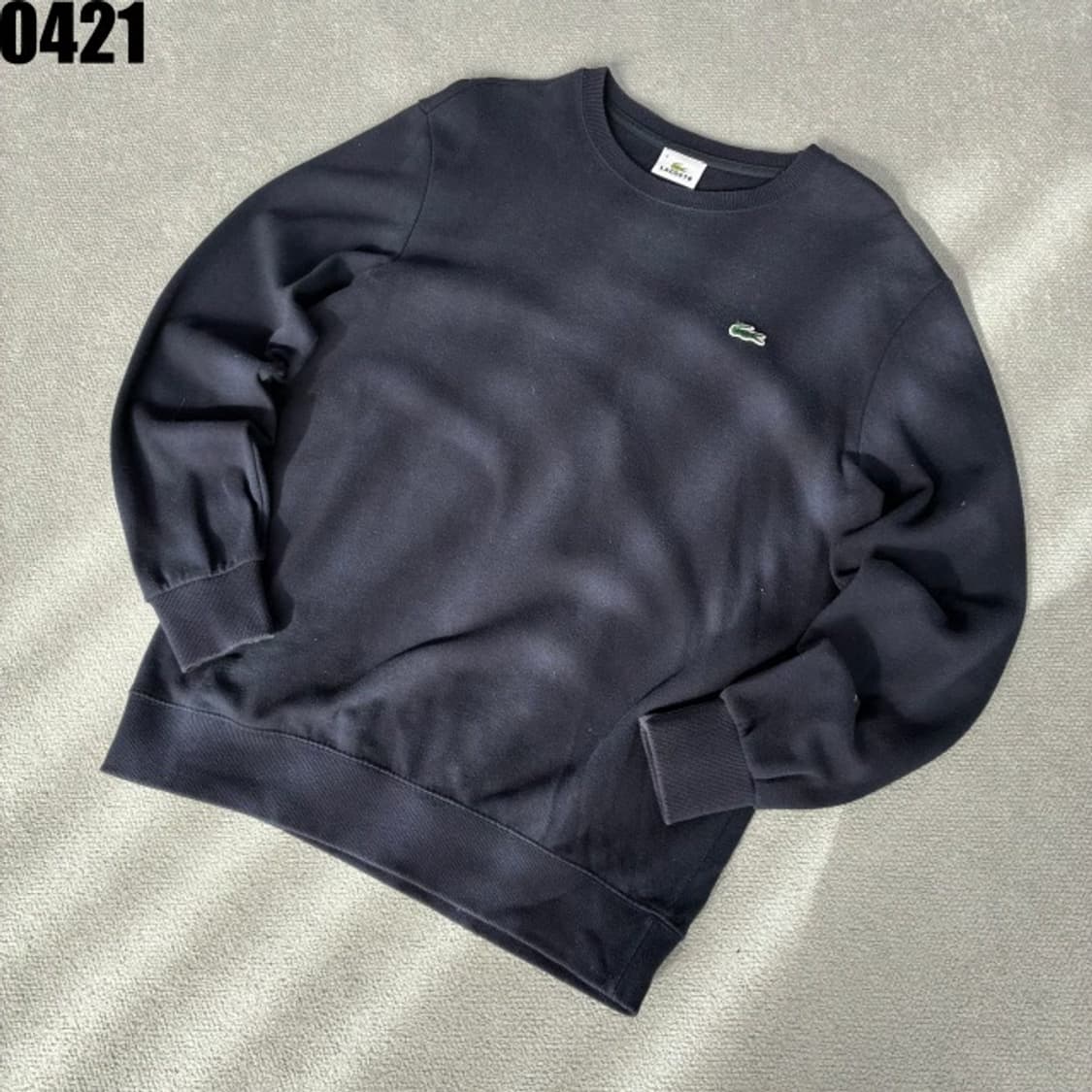 라코스테 네이비 맨투맨 티셔츠 m 상품이미지1