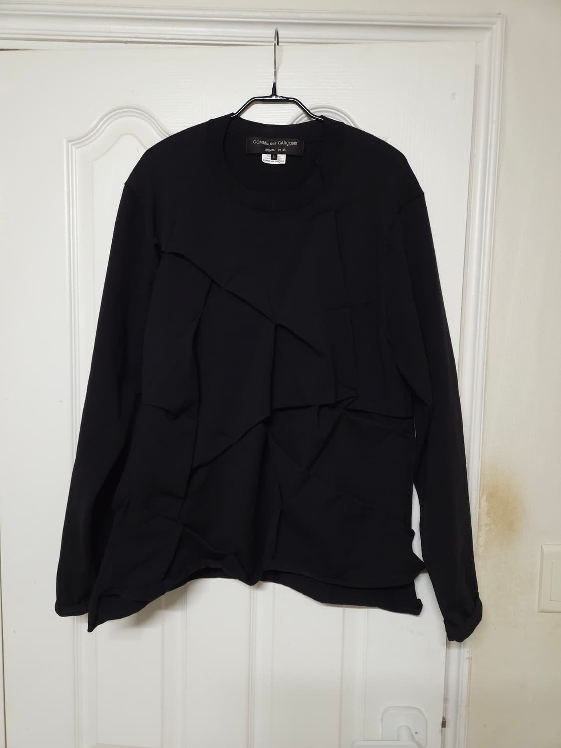 꼼데가르송 옴므 플러스 프릴니트 L 블랙 상품이미지1