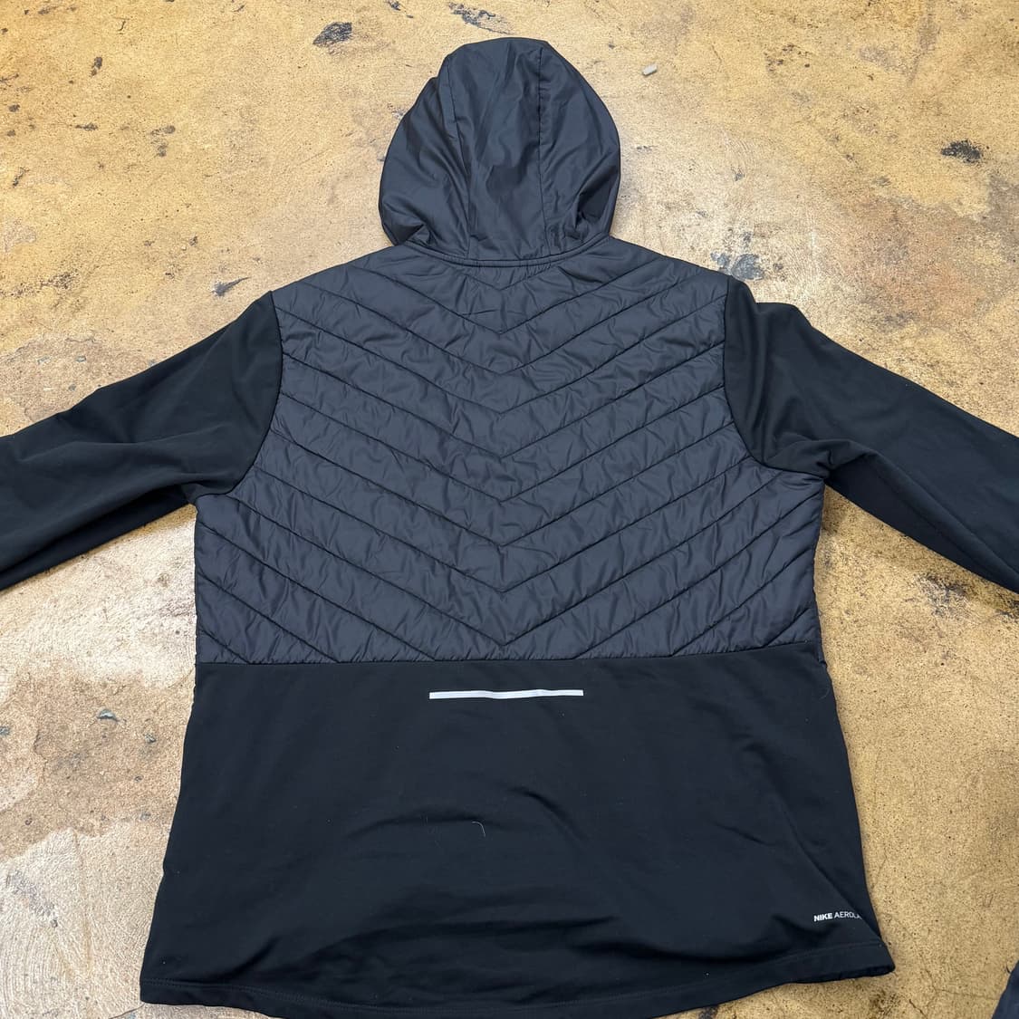 [정품/M] 나이키 블랙 경량 패딩 후드 집업 b16 상품이미지4