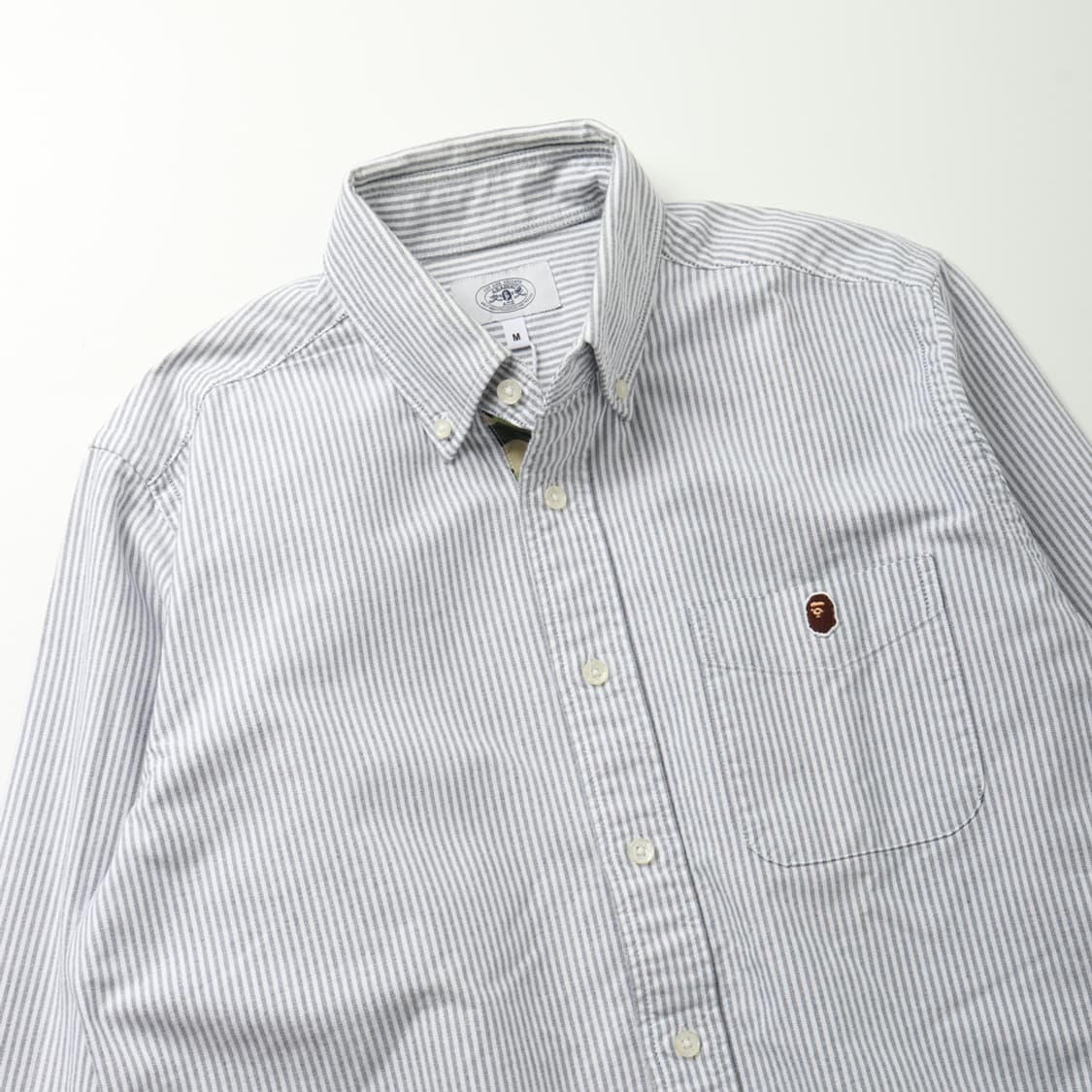 베이프 A BATHING APE Stripe Oxford Shirt 상품이미지3