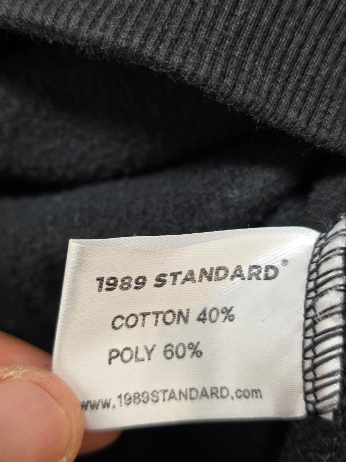 1989 스탠다드 스몰로고 기모 후드집업 XL 상품이미지9