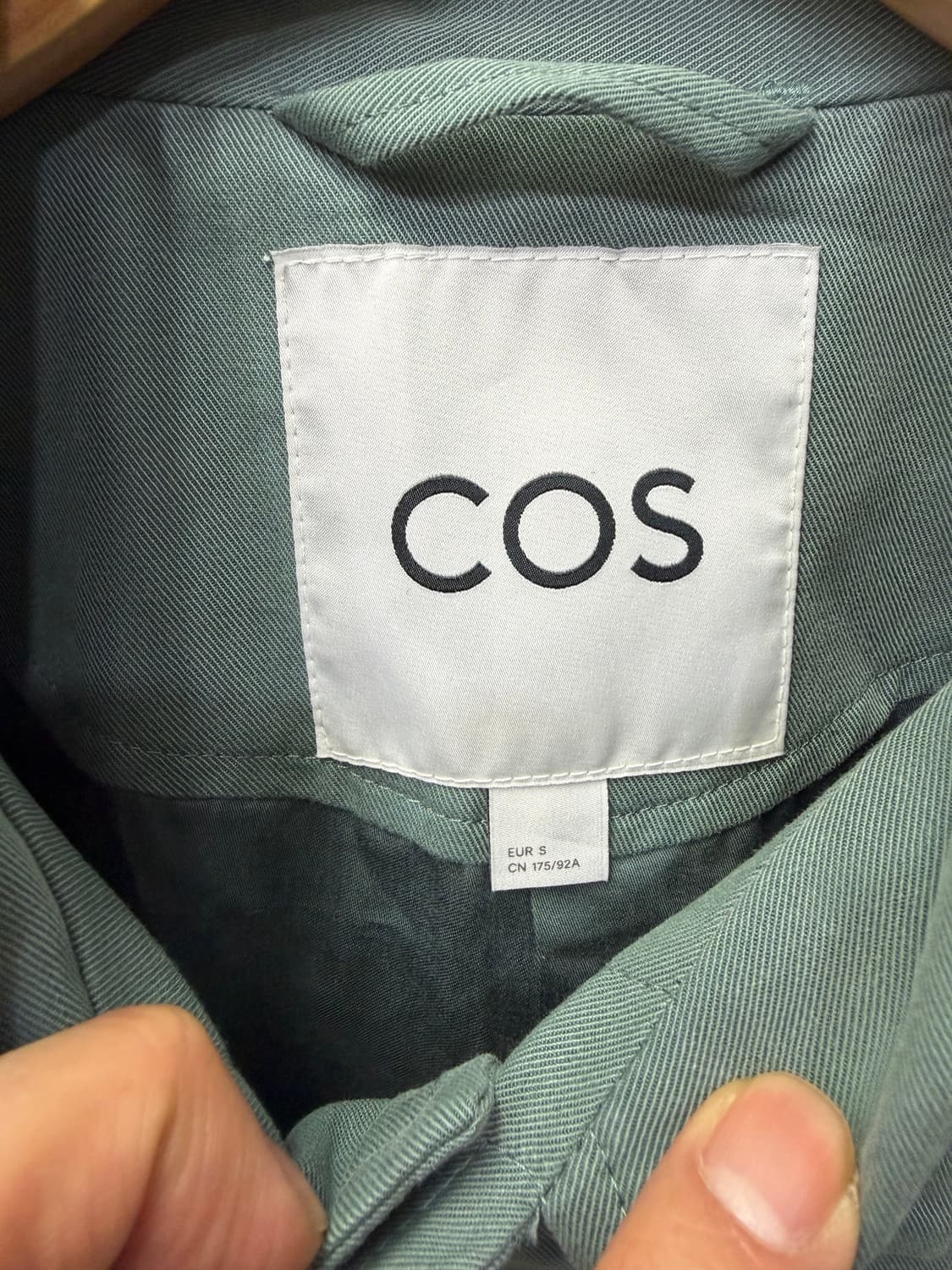 정품) COS 코스 남성 오버핏 포켓 자켓 그린 S 상품이미지6