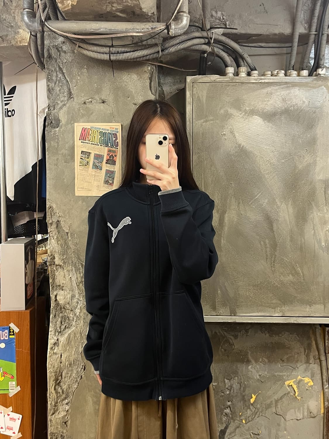 퓨마 집업 블랙 M #csz801 상품이미지2