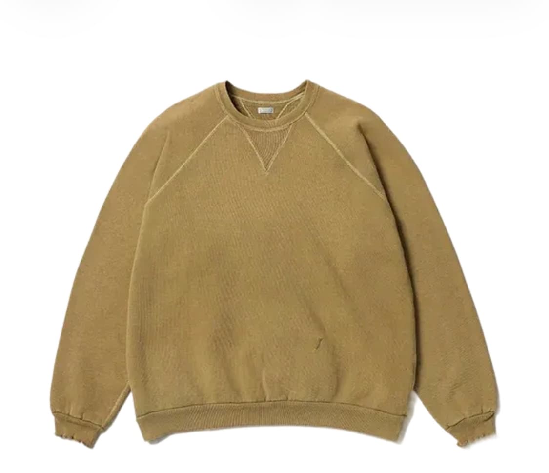 [4] 아프레쎄 빈티지 더블V 스웻샤츠 골드 상품이미지1