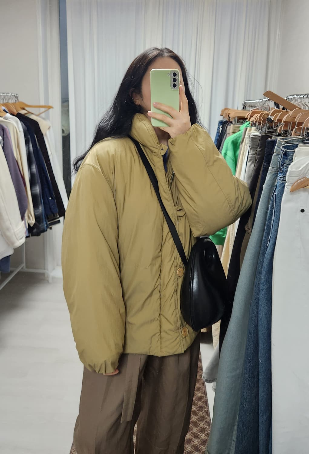르메르 푸퍼 블루종 ochre khaki XS 판매합니다 상품이미지10