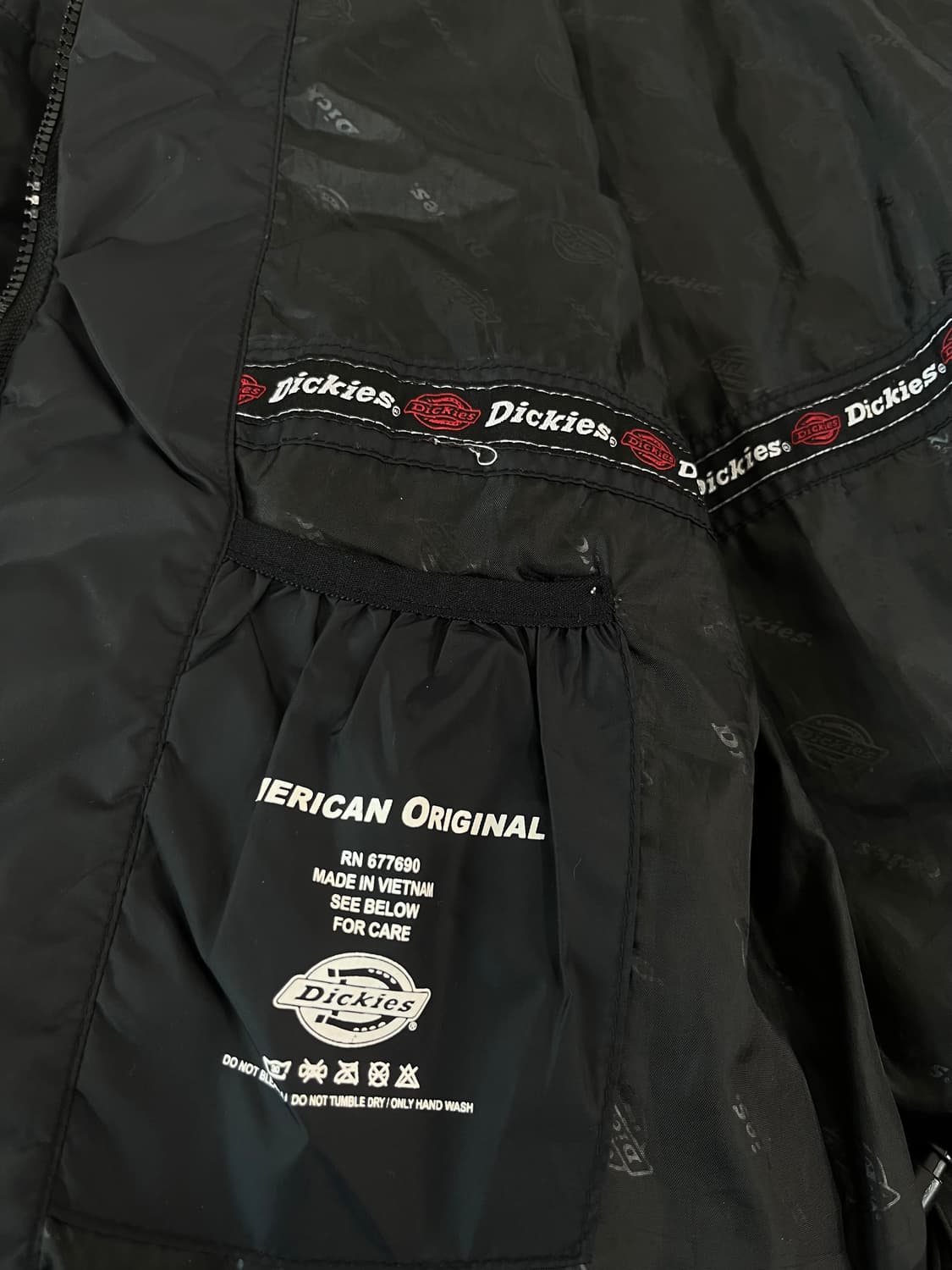 [s] 디키즈 베이직 USA 레드 로고 경량 패딩 상품이미지7