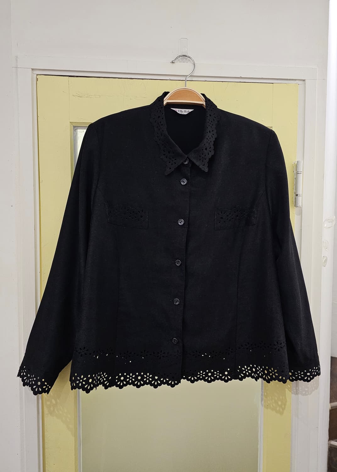 Elle Bali 블랙 웨스턴 스웨이드st 블라우스 상품이미지1