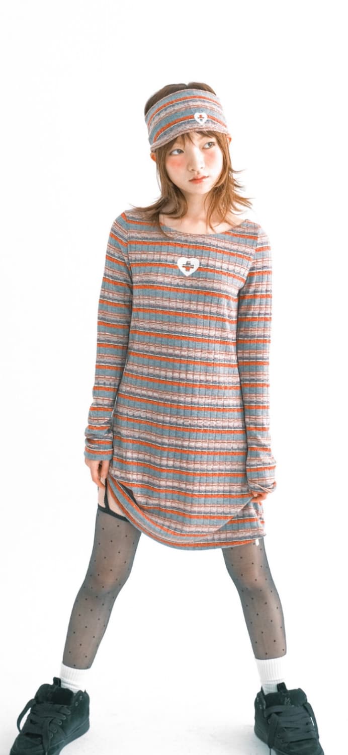 (아일릿모카착용) 샵페어리 레인보우미니드레스+헤어밴드 set 상품이미지2