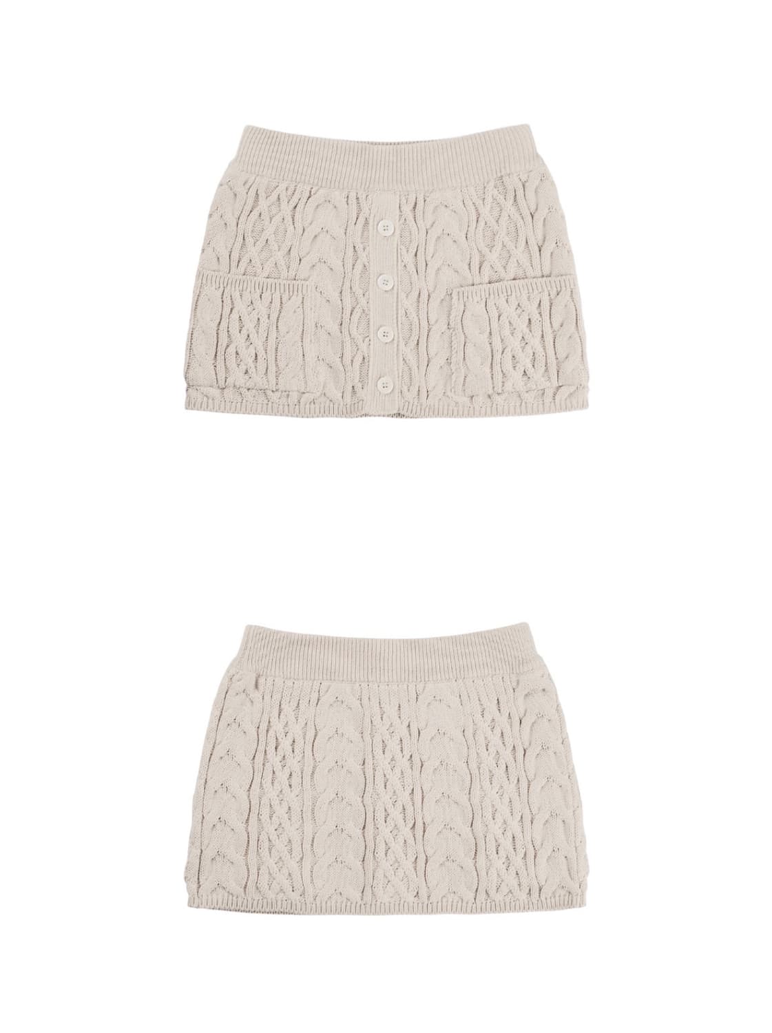 힐다 Dear winter knit skirt [ oatmeal ] 상품이미지2