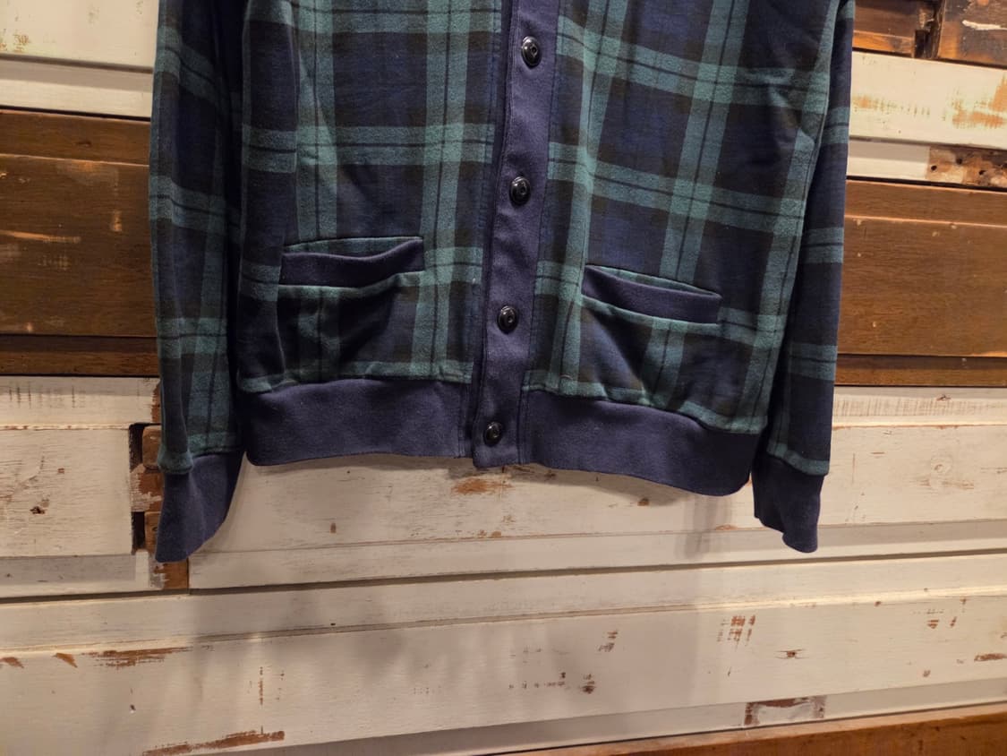 빔스 블랙와치패턴 숄칼라 카디건  상품이미지7