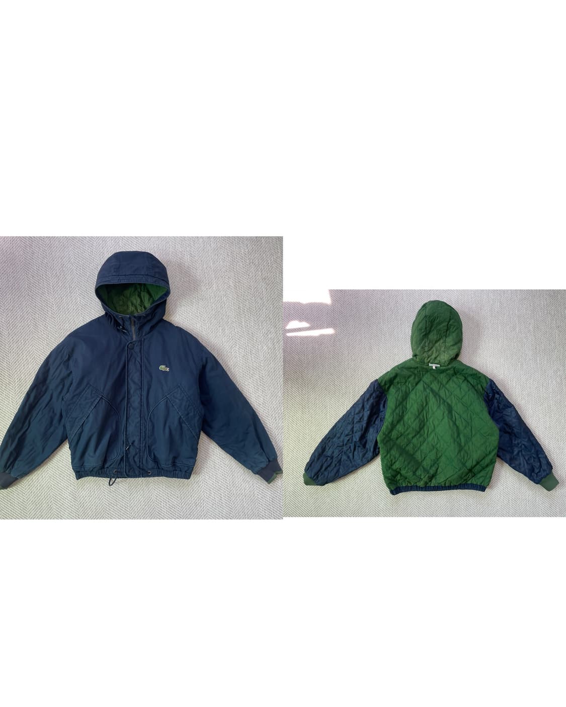 빈티지 lacoste 라코스테 후드 블루종 자켓 상품이미지1