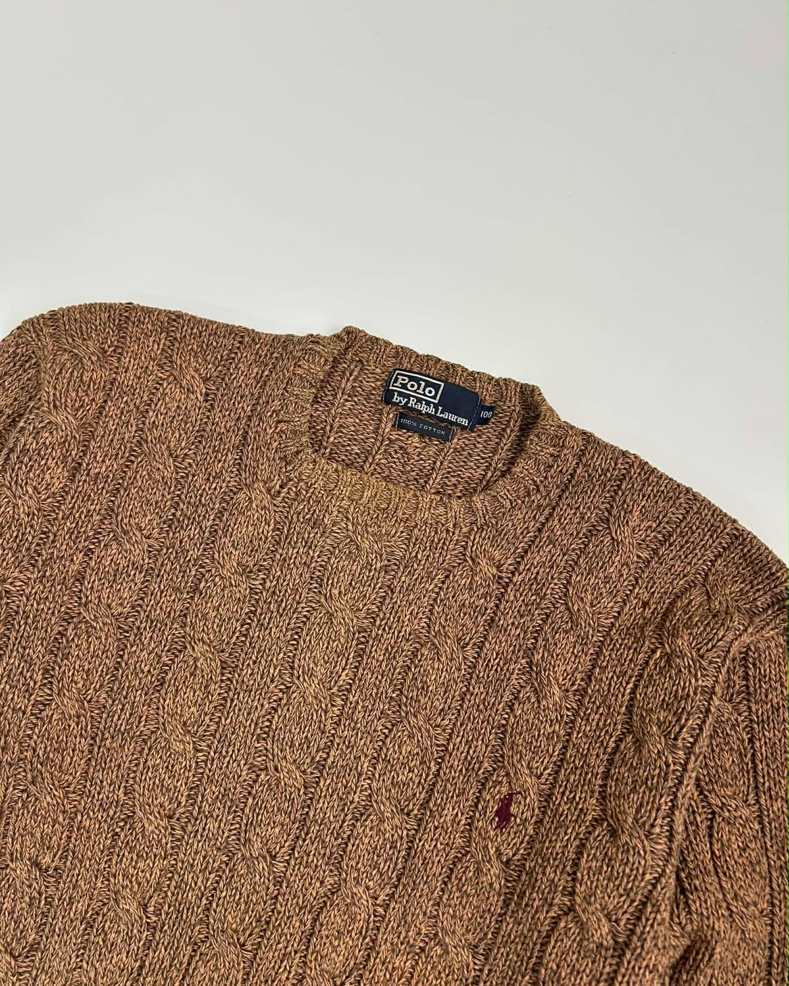 [L] 폴로 랄프로렌 90s 블랙 라벨 케이블 니트 스웨터 상품이미지6