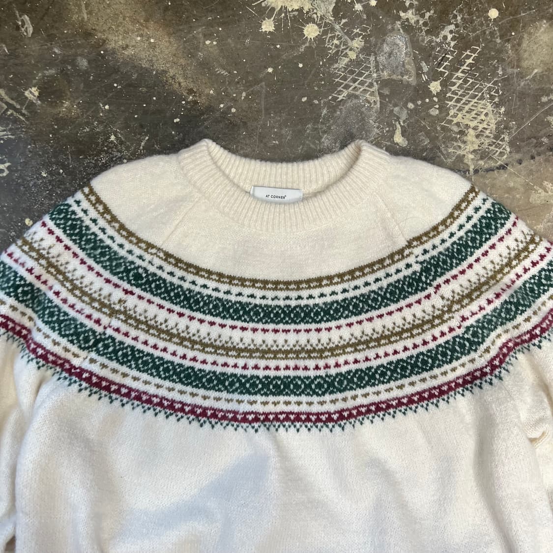 F) 앳코너 페어아일 패턴 니트 스웨터 노르딕 스웨터 상품이미지2