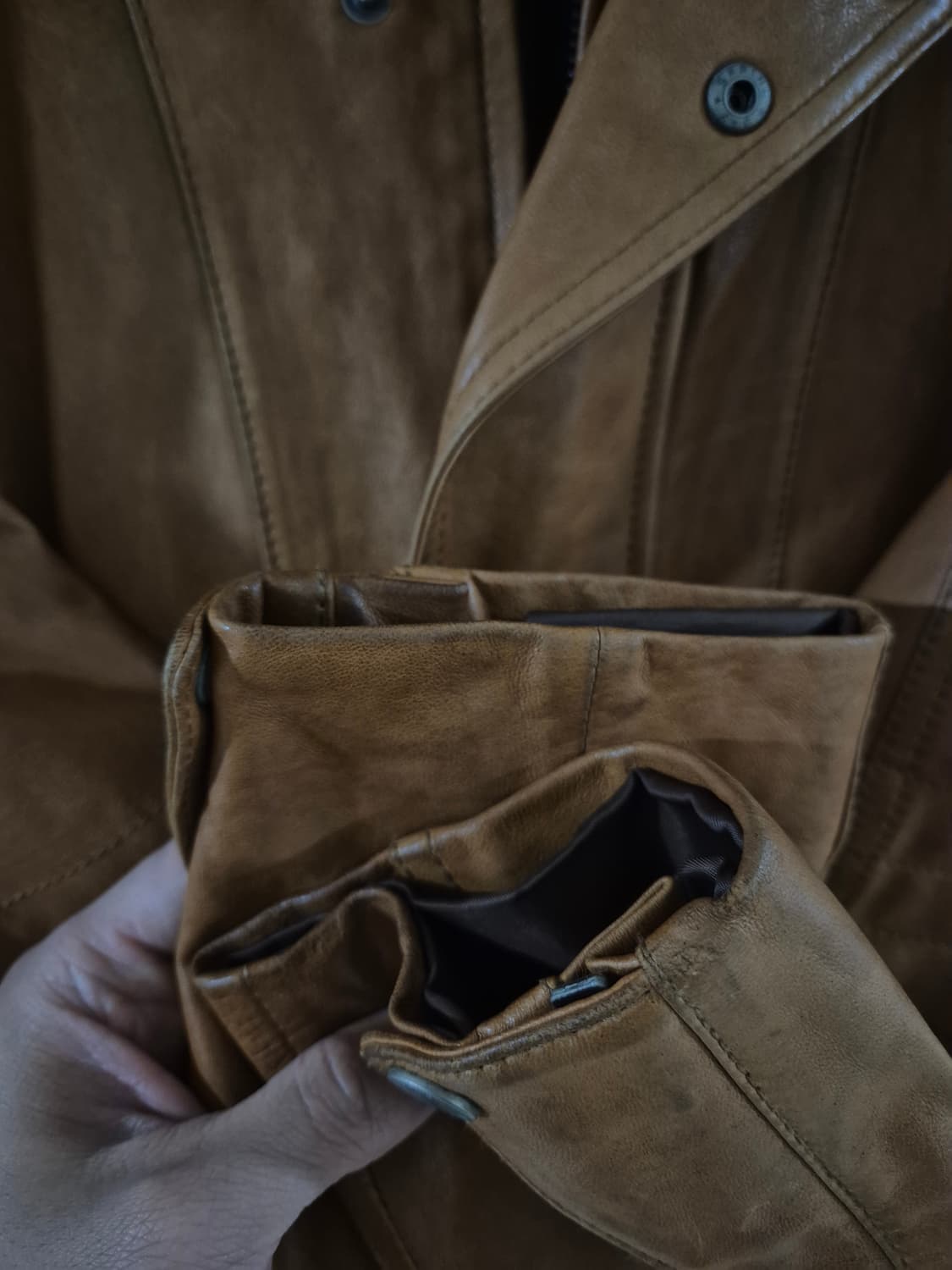 [95~100]보스트로by파크랜드 빈티지 가죽자켓 Men 상품이미지7