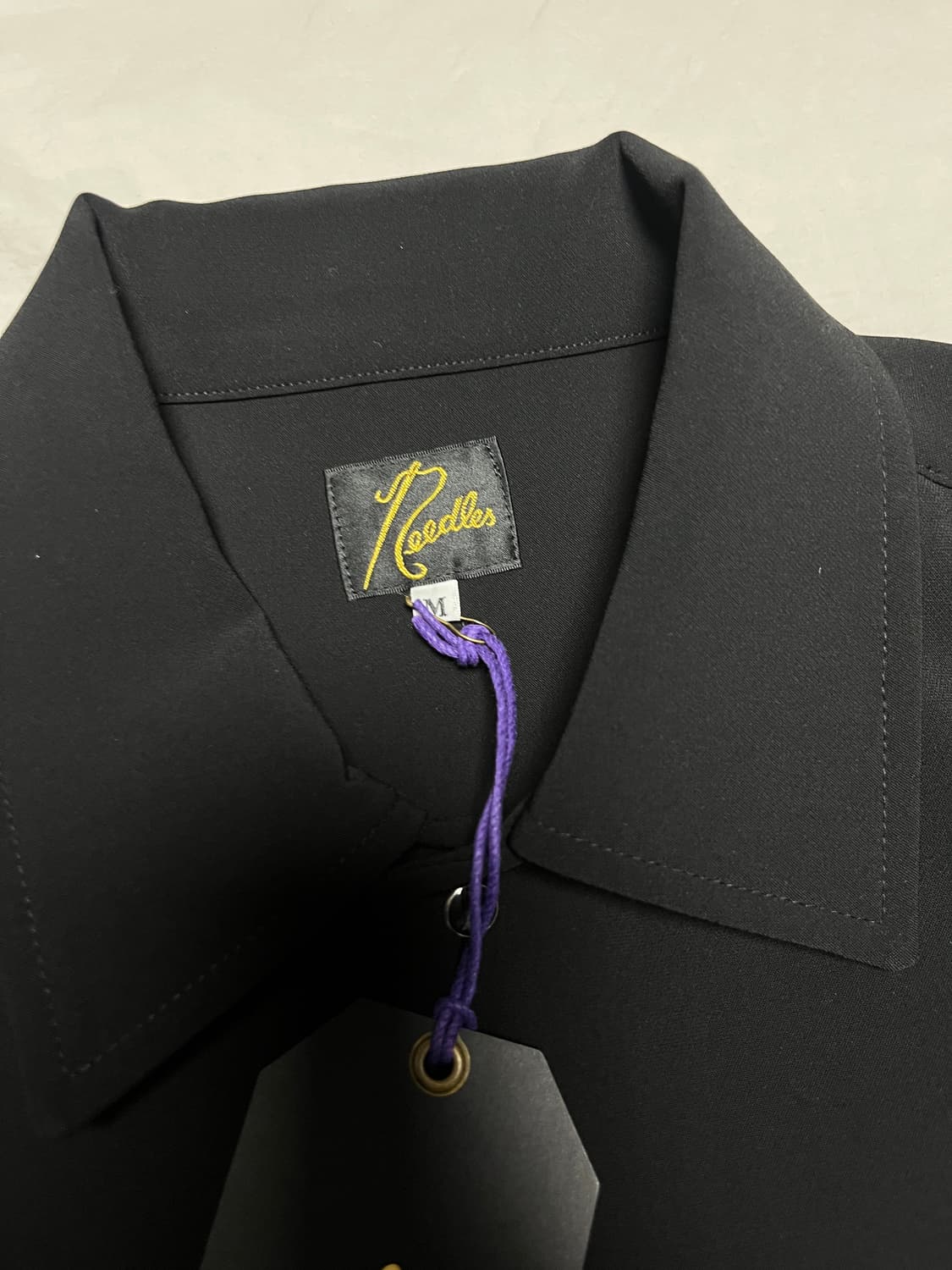 [M] 니들스 needles 파이핑 카우보이 자켓 올블랙 새상품 상품이미지5