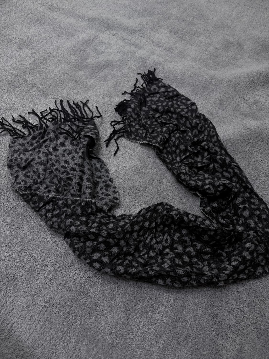 Vintage V-kei,punk leopard muffler 상품이미지2