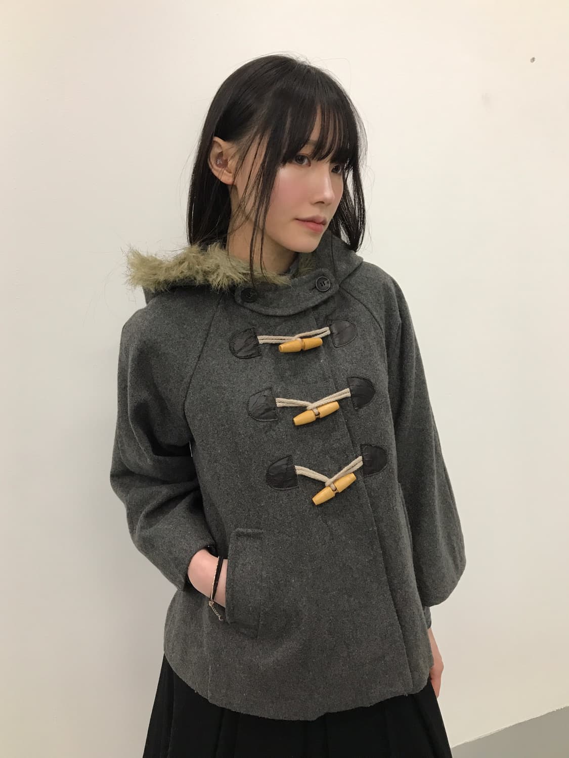 Earth Music Wool Blend Duffle Coat 상품이미지1