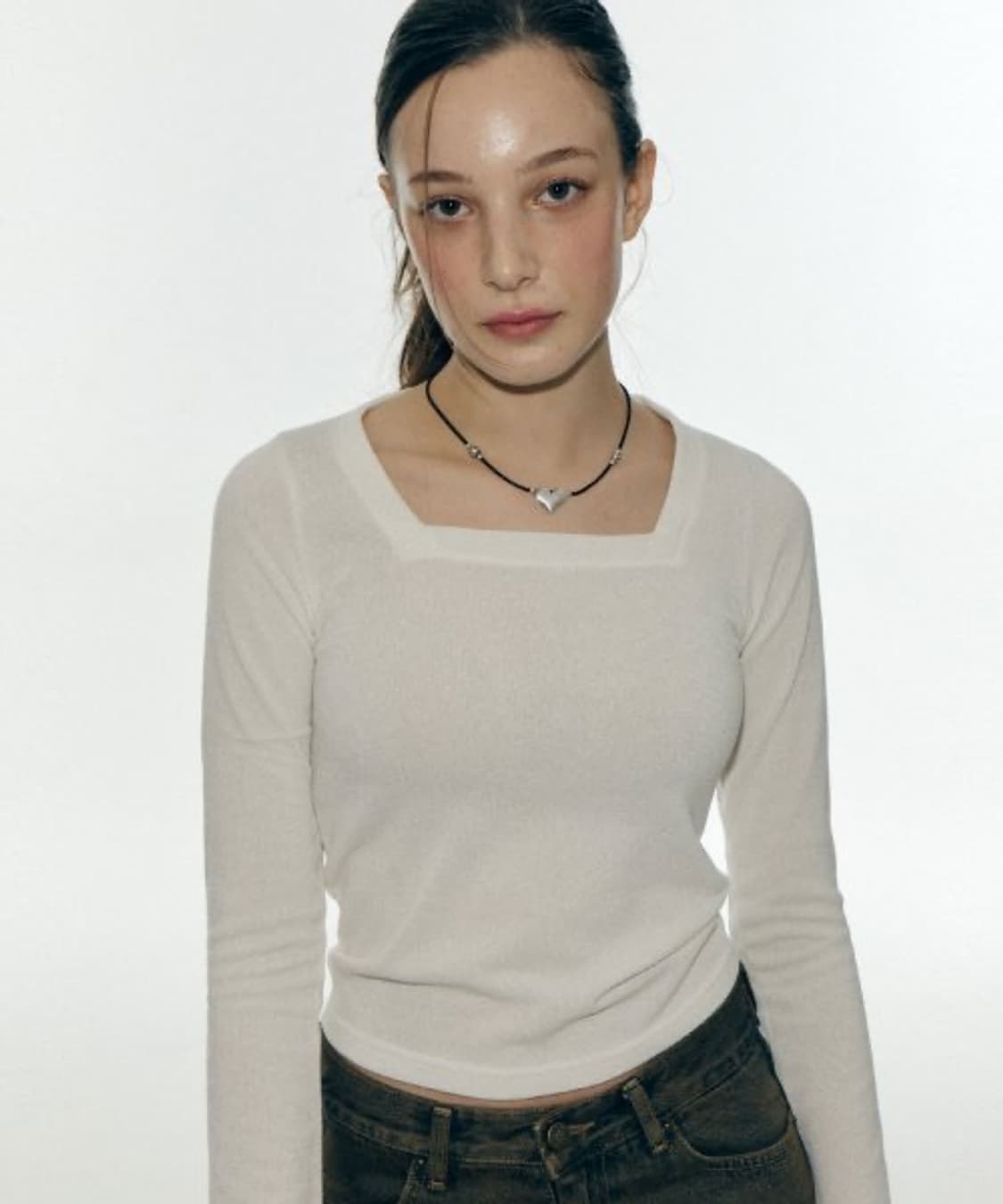 와이낫어스 스퀘어넥 긴팔 2장 일괄판매 상품이미지1