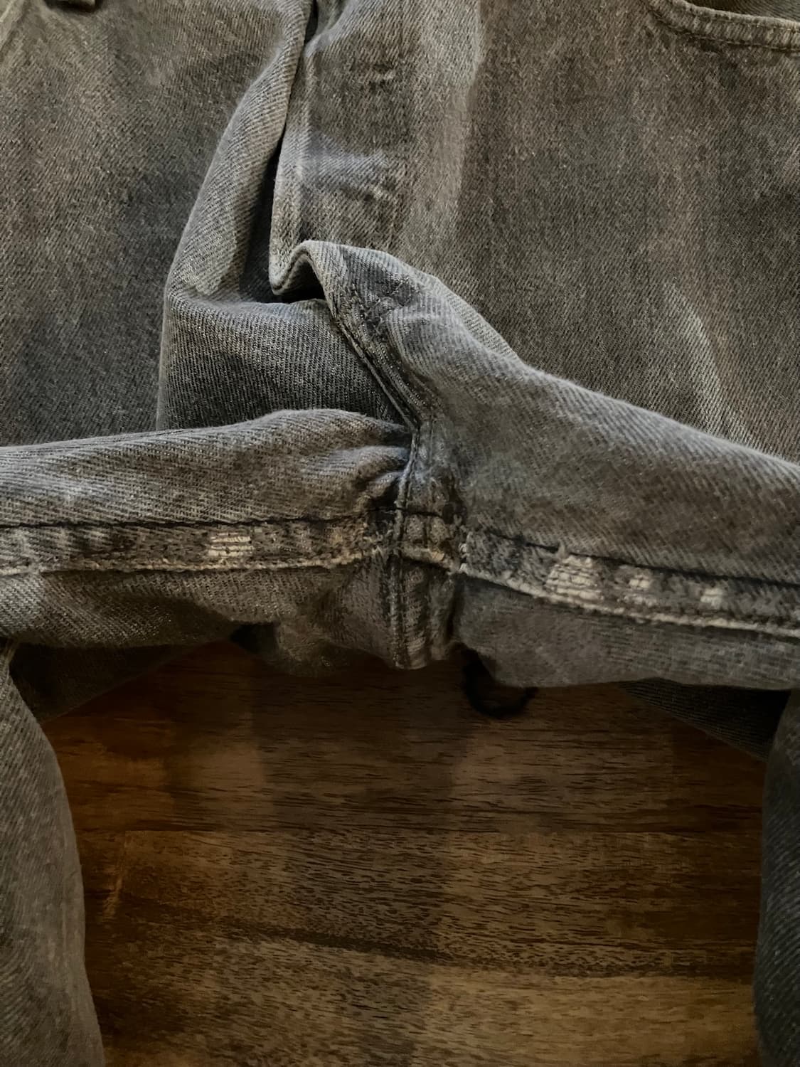 90s USA 빈티지 리바이스 501 블랙 데님 팬츠 상품이미지8