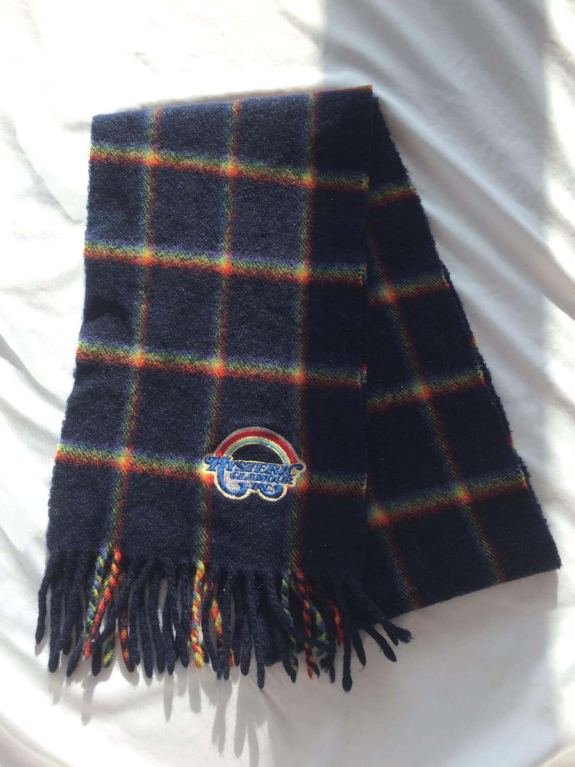 히스테릭 글래머 아카이브 스코틀랜드 램스울 레인보우 목도리 머플러 상품이미지7