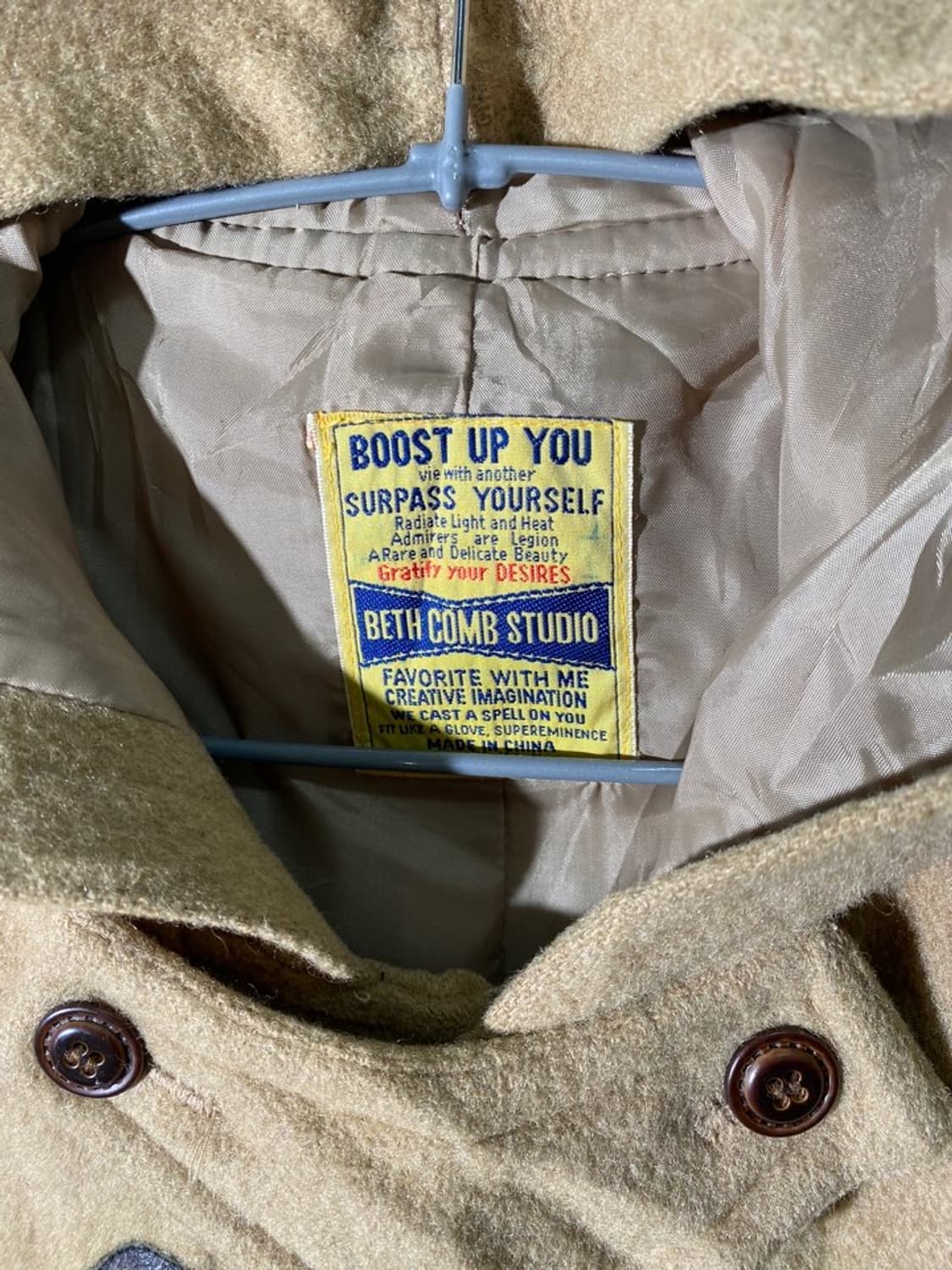 beth comb 캐시미어 블렌드 더플 후드 코트 상품이미지3