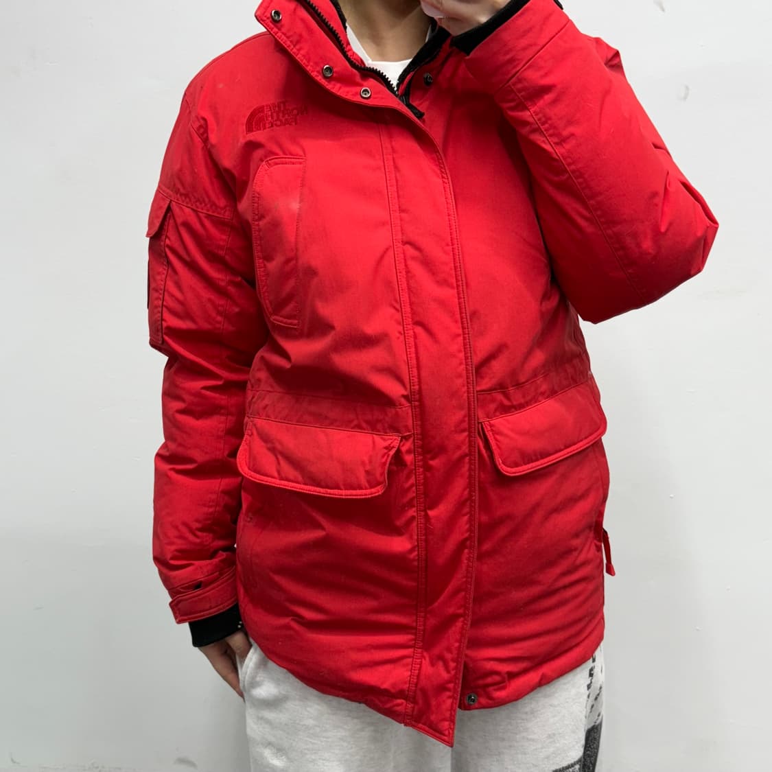 [M] 노스페이스 맥머도 구스다운 레드 패딩 상품이미지1