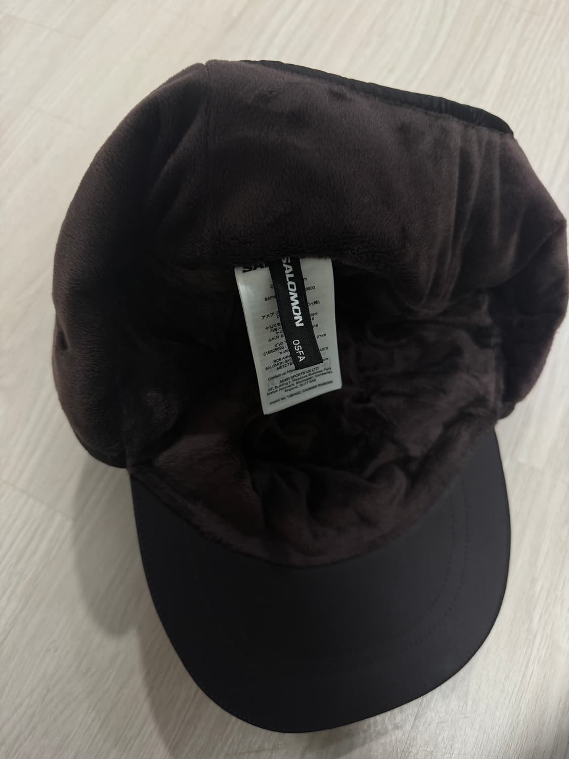 살로몬 트래퍼 햇 초콜릿구매 후 상품이미지4