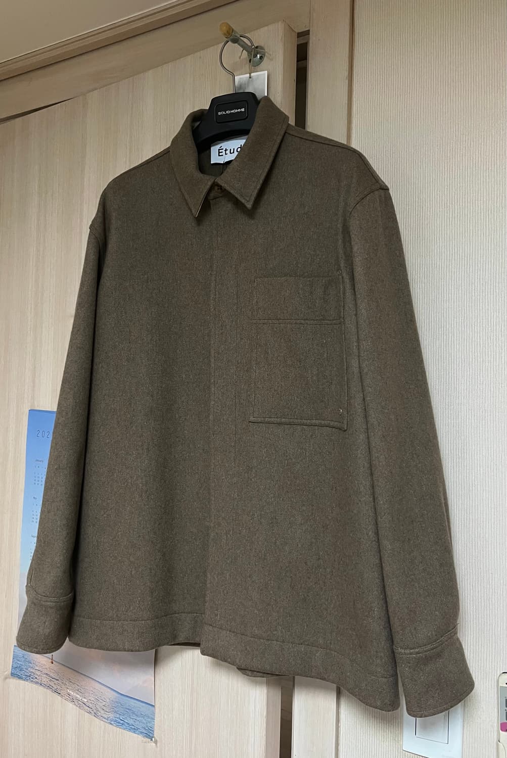 에뛰드 스튜디오 울 핸드메이드 셔츠 자켓 상품이미지3