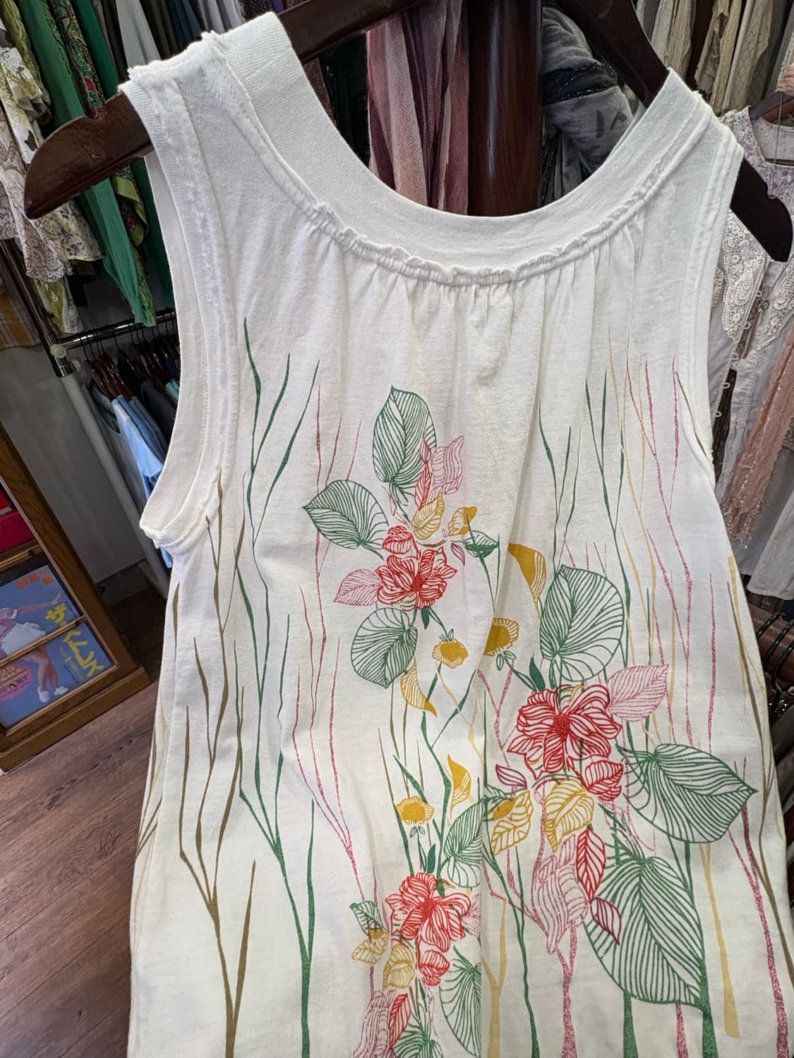 jpn vintage floral grapic sleeveless 상품이미지7