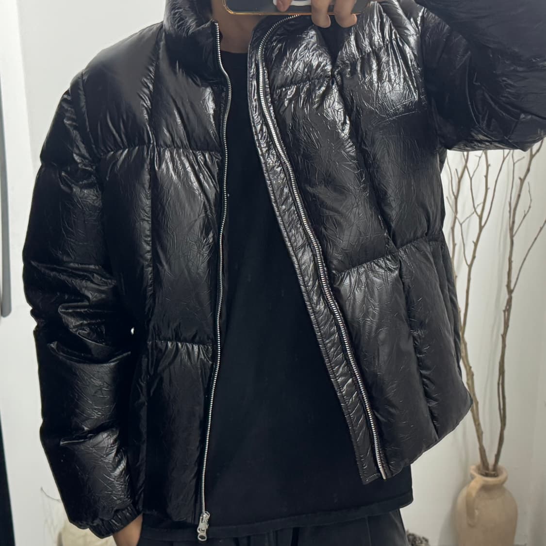 브라운야드 다테처블 헤비다운 유광패딩 5사이즈 상품이미지3