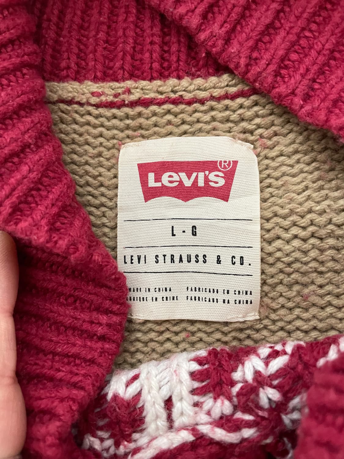 리바이스 - 올드스쿨 카라 니트 상품이미지3