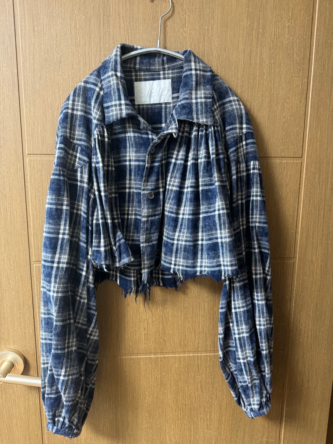 seo 워시드 체크 셔링 셔츠 상품이미지5