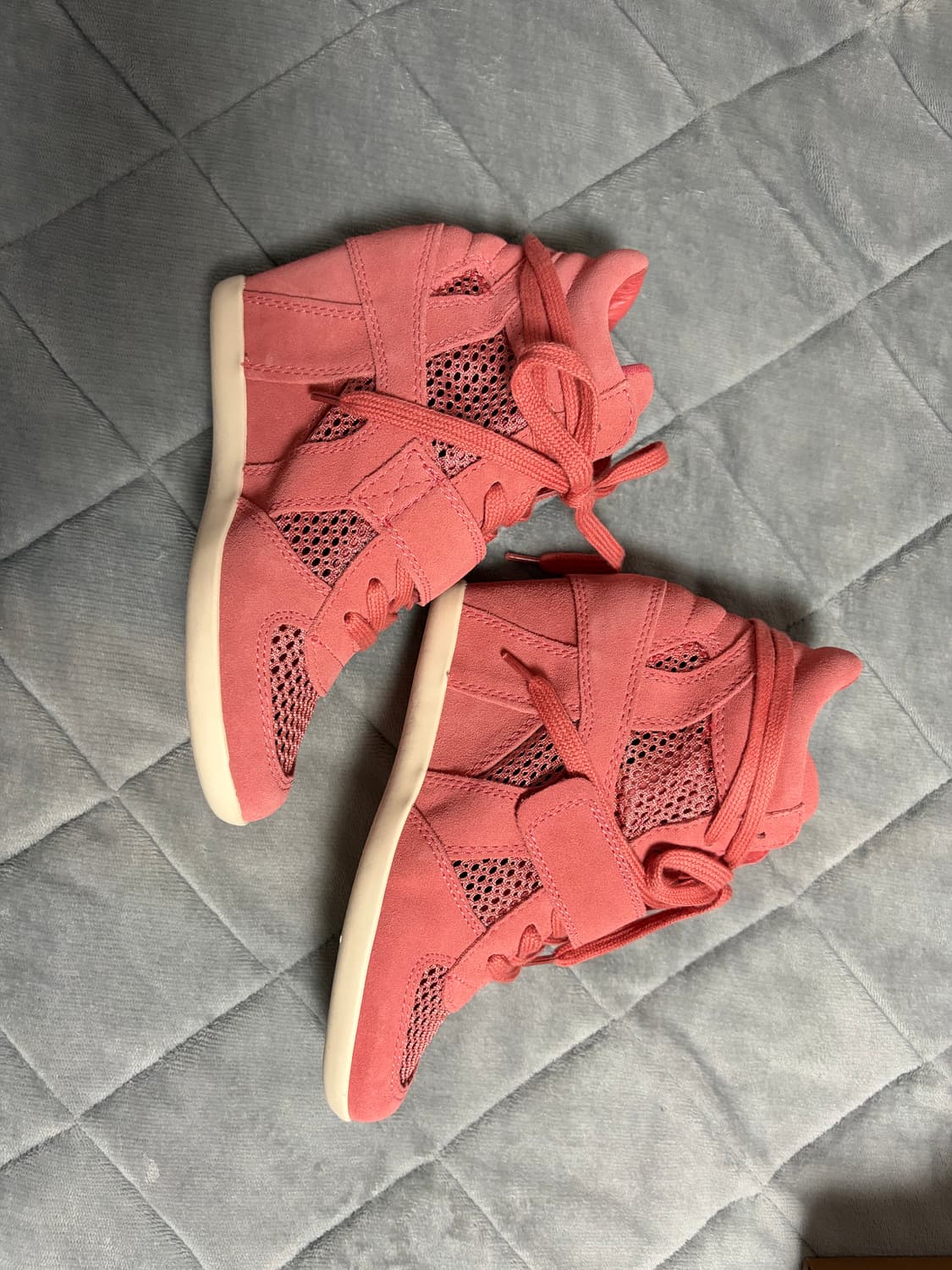 Ash 아쉬 딸기우유 하이탑 매쉬 웨지 스니커즈 상품이미지2