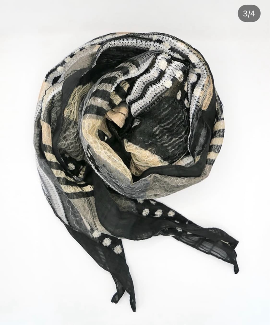 코이세이오 스카프 블랙 상품이미지1