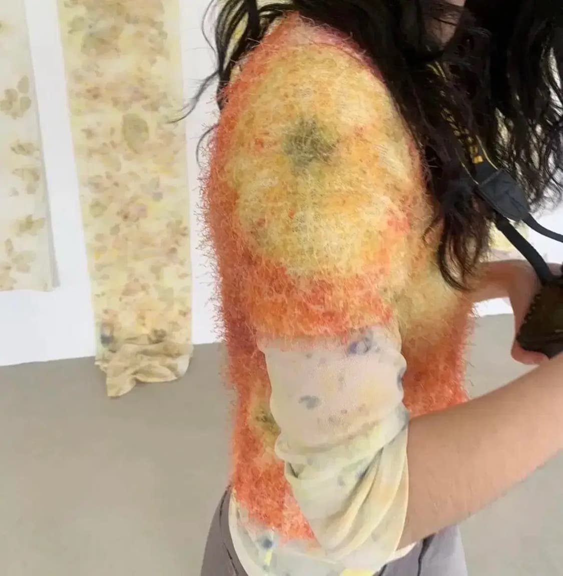 티크 타이다이 메쉬 롱슬리브 탑 상품이미지1