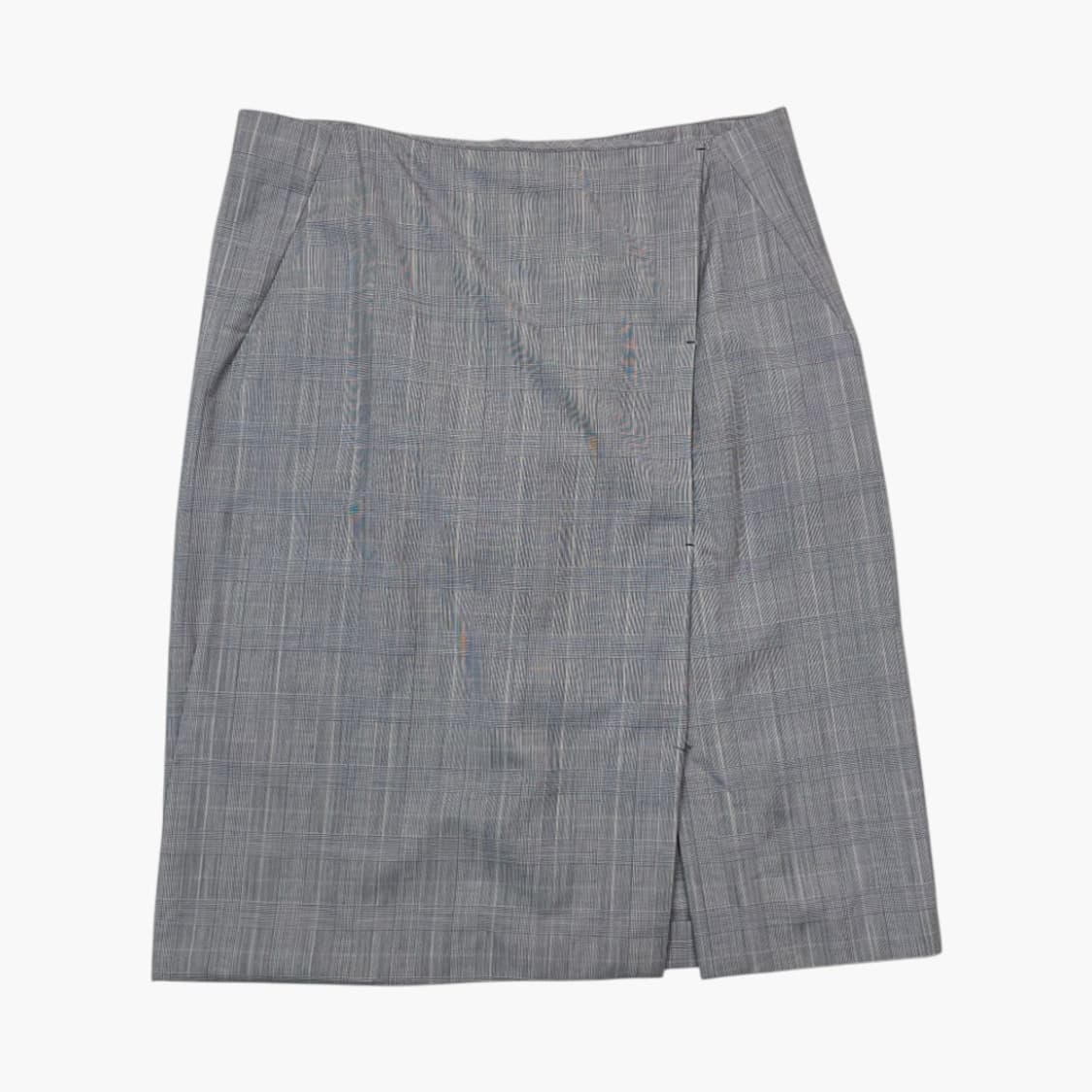 질샌더 Jil Sander 그레이 그렌체크 울 미디스커트 40 상품이미지1