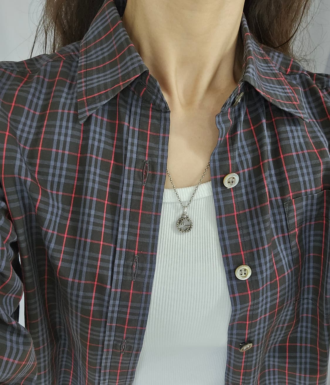 구찌 인터로킹 G 팬던트 목걸이 [정품] 상품이미지6