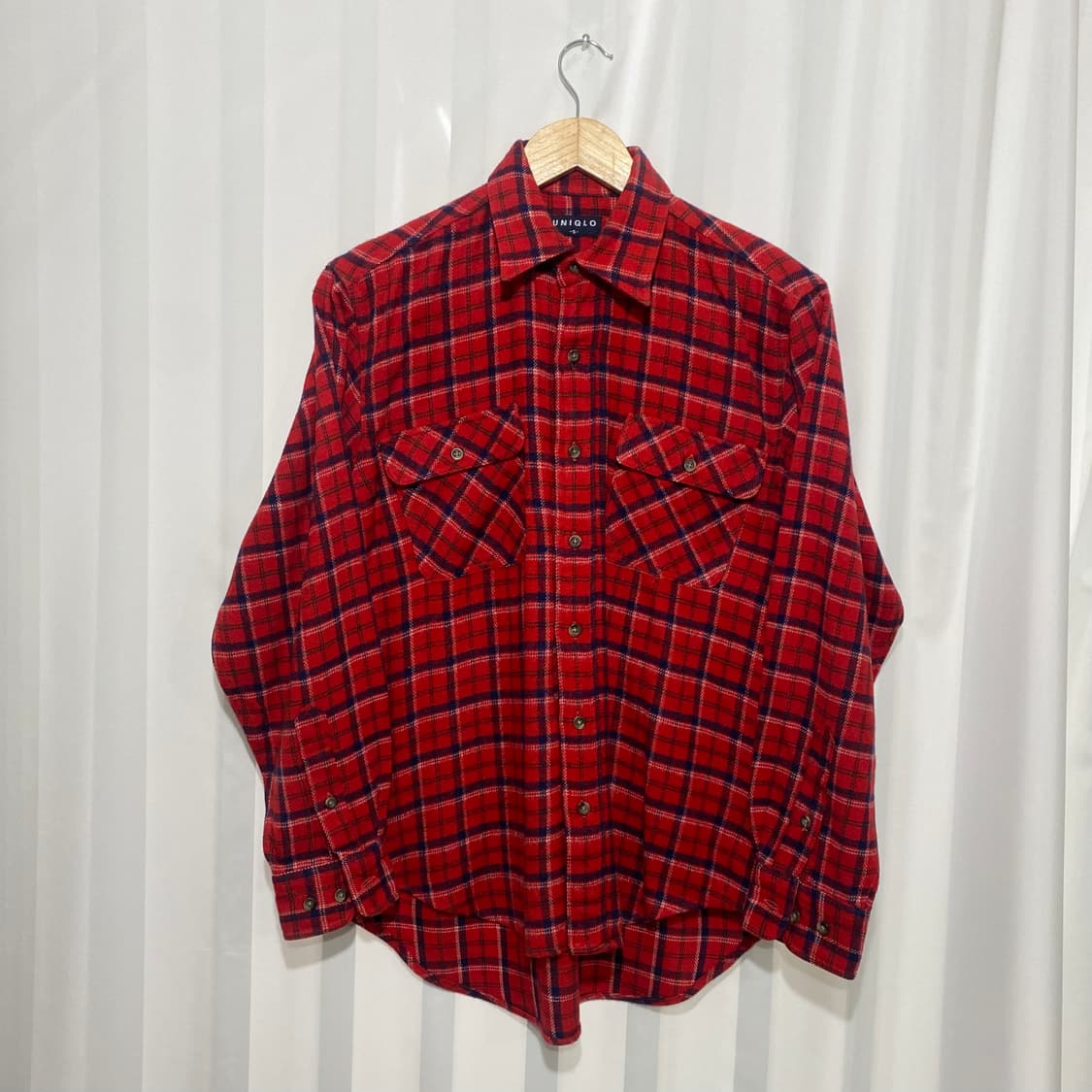 90s 유니클로 아크릴 셔츠 상품이미지1