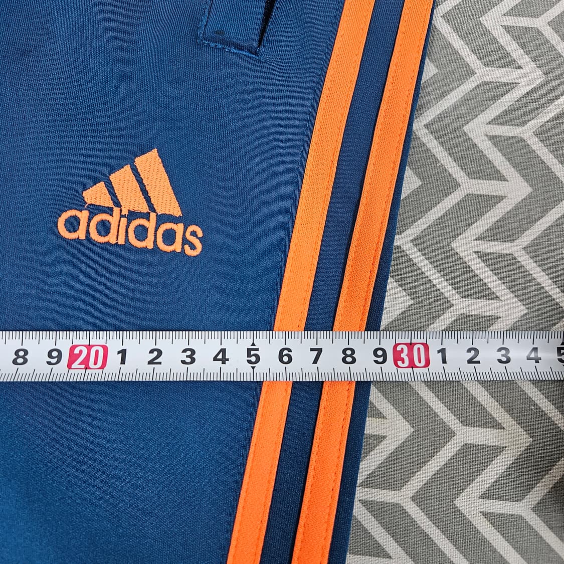 아디다스 삼선 트랙팬츠 청록 블루 오렌지 M-L 상품이미지6