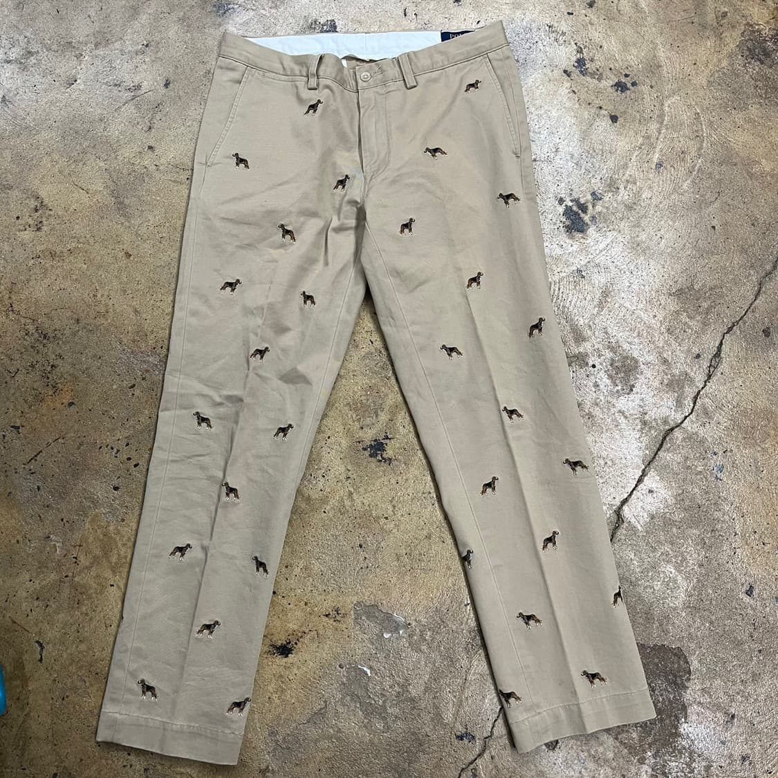 [정품] 폴로 랄프로렌 슬림핏 강아지 자수 면바지 b10 상품이미지2