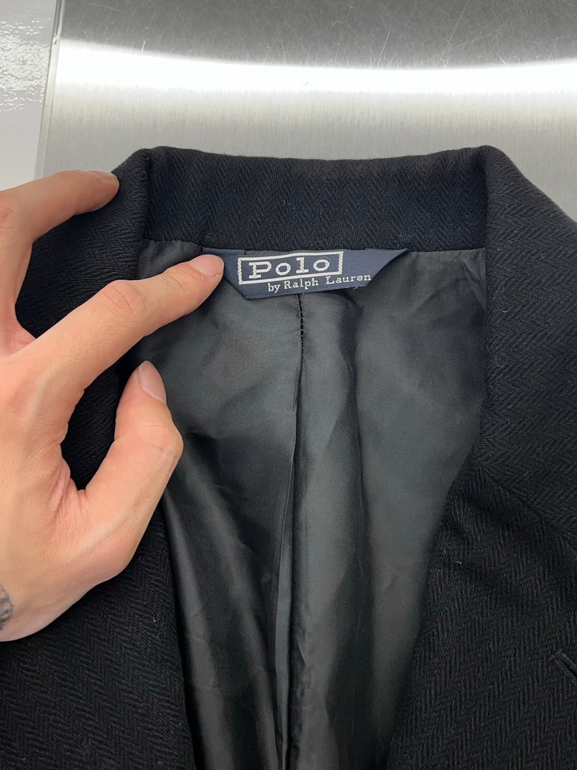 폴로 랄프로렌 블랙 3b 울 자켓 상품이미지7