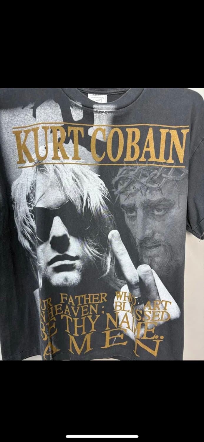 빈티지 커트코베인 밴드 반팔 H1240 상품이미지3