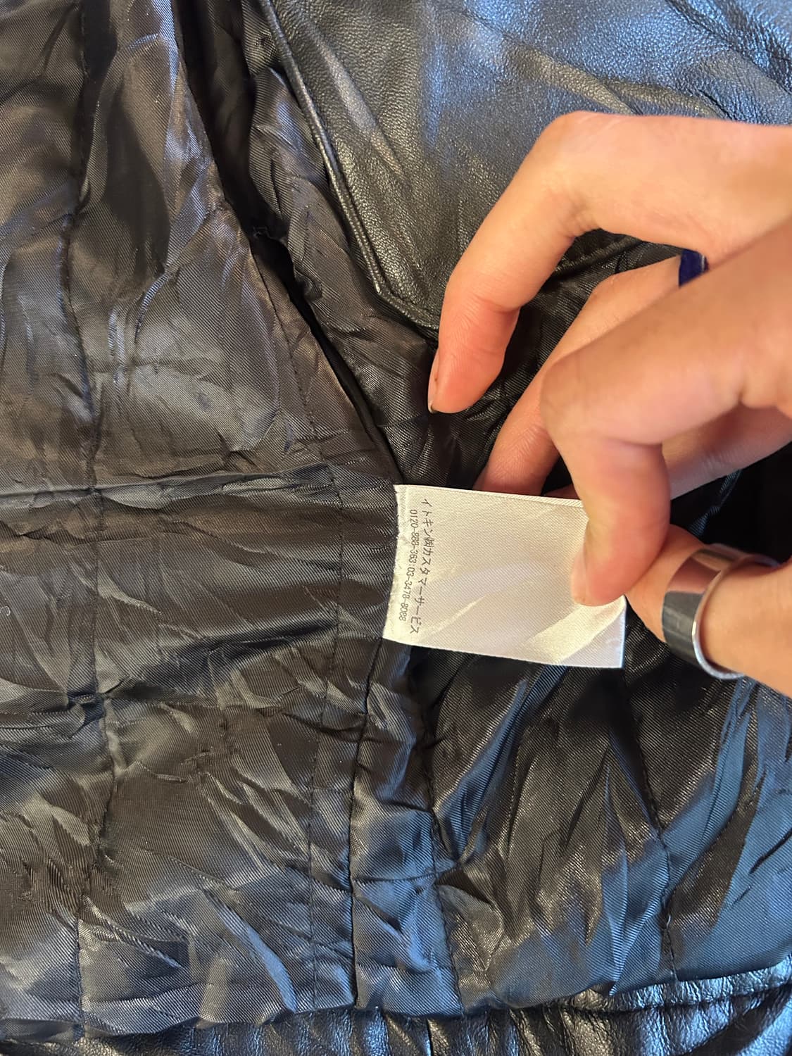 MICHEL KLEIN homme 리얼 레더 바이커 재킷 (사이즈 46) 상품이미지6