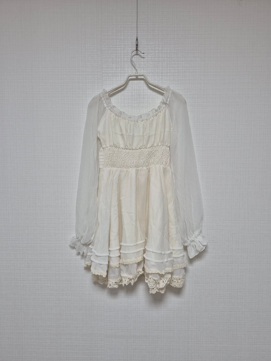 리즈리사 샘플 초고전템 히메갸루 원피스 아이보리 상품이미지3