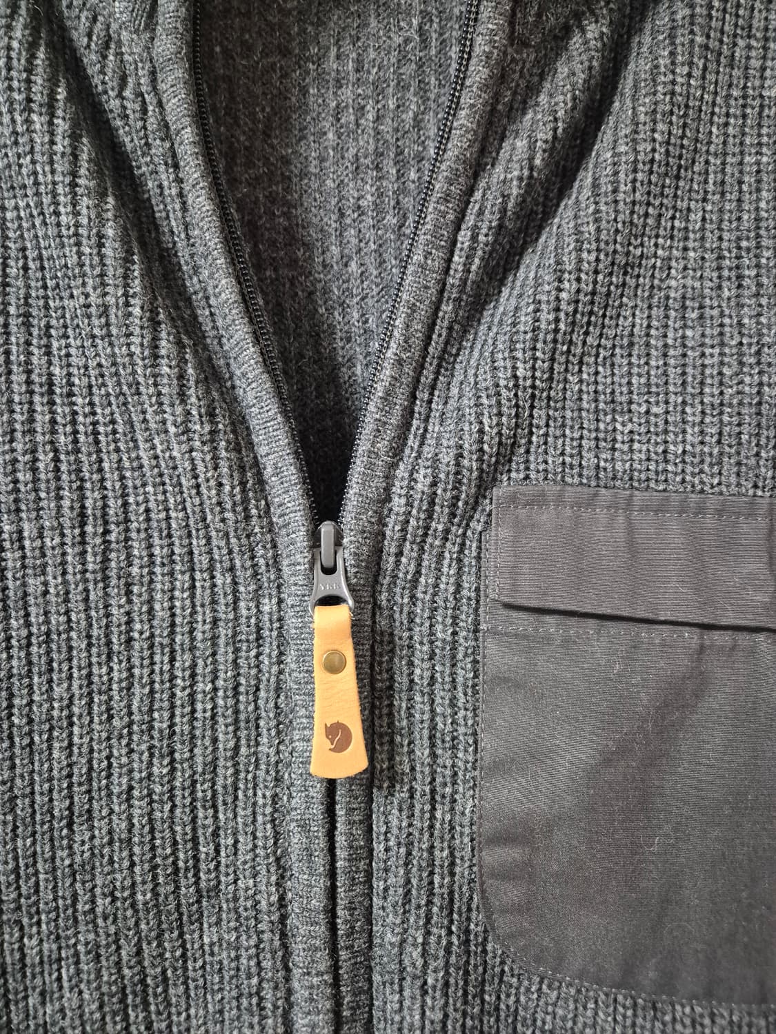 피엘라벤 남성 풀집업 램스울 니트 가디건 M 남성 엘보패치 상품이미지8