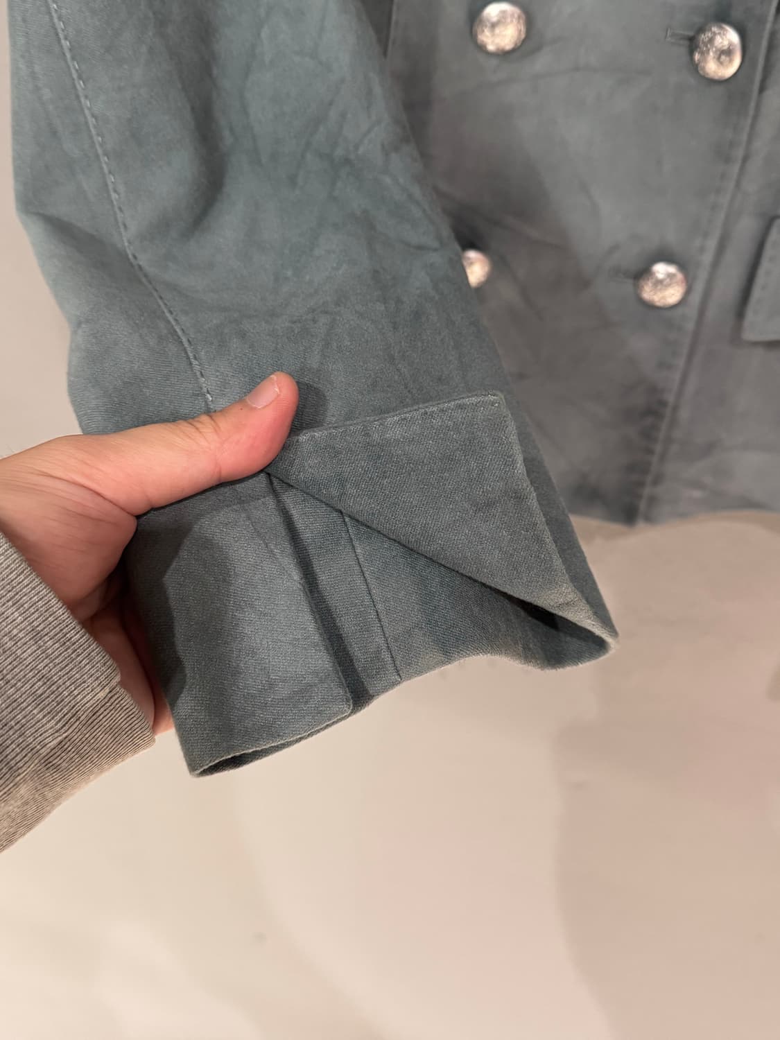 Lanvin 랑방 컬렉션 더블 스웨이드 가죽자켓 상품이미지6