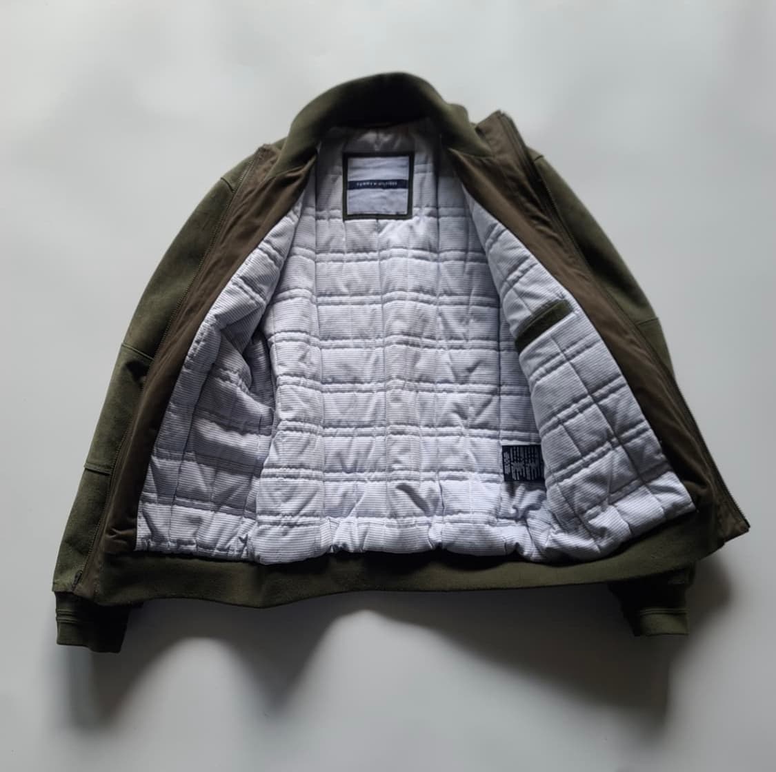 Tommy Hilfiger Olive Leather Jacket 상품이미지6