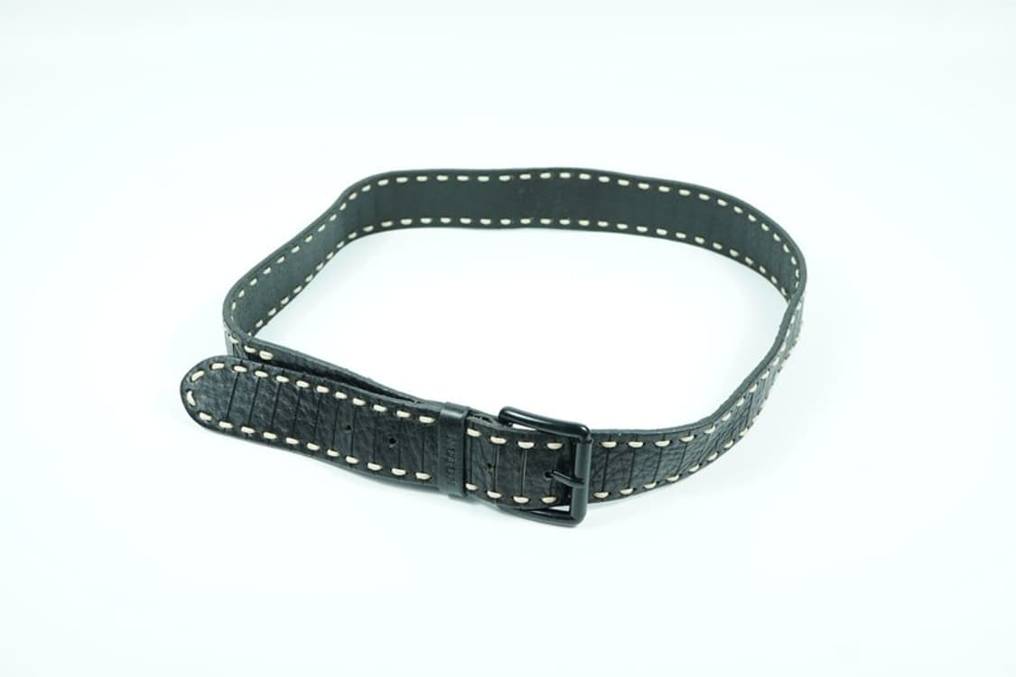 NOTON 화이트 스티치 가죽 벨트 상품이미지4