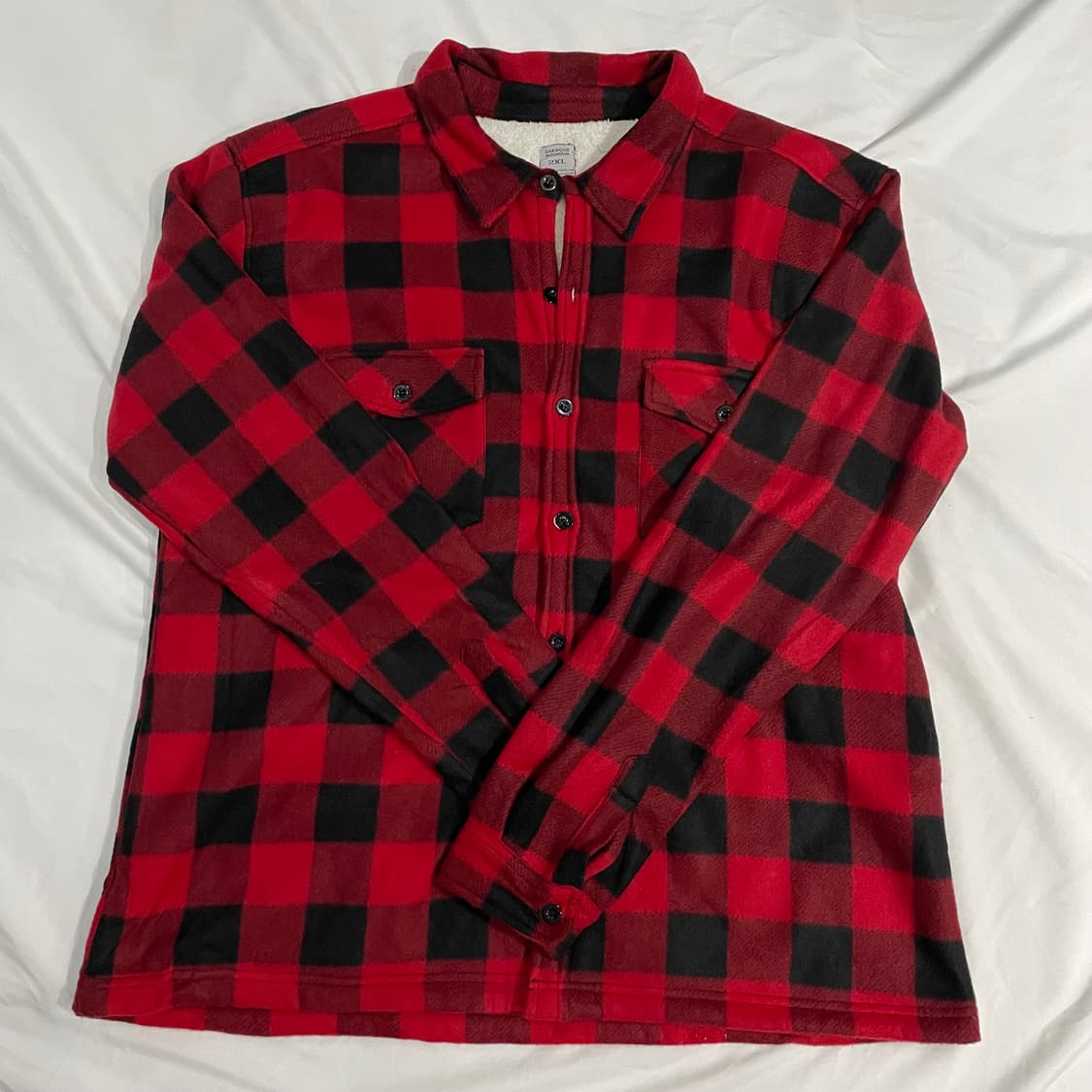 플란넬 양털 셔츠자켓 2XL 상품이미지1