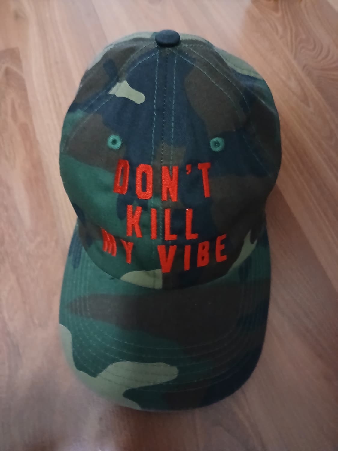 앤초비 카모플라쥬 "DON'T KILL MY VIBE" 볼캡 상품이미지1